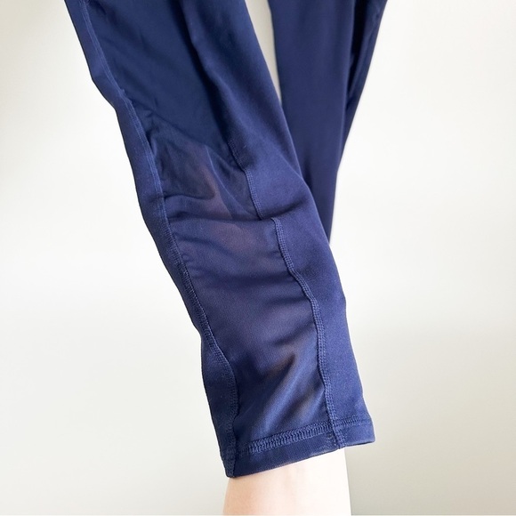 Fabletics Blue High waist on the go Powerhold mesh 5/8 legging sz Small - Picture 6 of 9